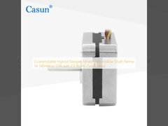 محرك متدرج هجين قابل للتخصيص مع عمود مجوف Nema 14 140mN.m 1.0A مع شهادة CE RoHS