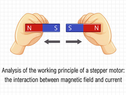 أحدث أخبار الشركة عن Analysis of the working principle of a stepper motor the interaction between magnetic field and current