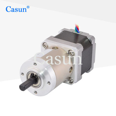 سعر جيد NEMA 14 Double Shaft Stepper Motor With Gearbox 19/1 35*35*28mm متصل
