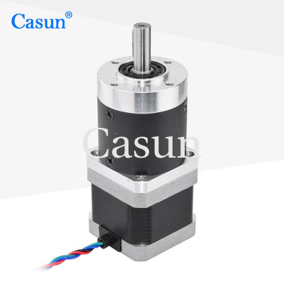 سعر جيد Casun 42mm NEMA 17 Geared Stepper Motor Unipolar And Bipolar Stepper Motor متصل