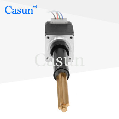 سعر جيد Black Lead Screw Stepper Motor Linear Actuator NEMA 11 Helical Pitch 38.1mm For Dispenser متصل