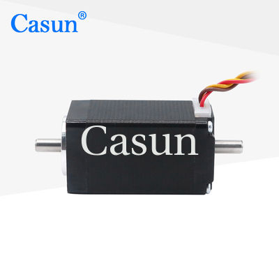 سعر جيد 2 Phase 1.8 Degree Dual Shaft NEMA 11 Micro Stepper Motor for Medical Equipment Automation Appliance متصل