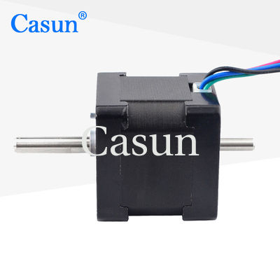 سعر جيد Dual Shaft Nema 14 Stepper Motor 4 Leads 34mm 1.8deg 18Ncm 25.56oz.in 0.8A Step Motor متصل