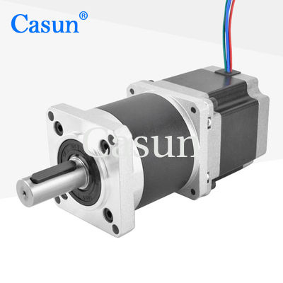 سعر جيد 57*57*54mm NEMA 23 Planetary Gear Stepping Motor Dual Shaft 50/1 For Extrusion Machine متصل