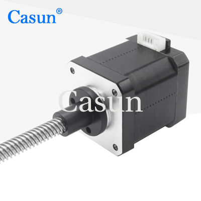 سعر جيد 34mm NEMA 17 Stepper Motor Lead Screw 1.65Amp 500mN.M Casun Stepper Motor متصل