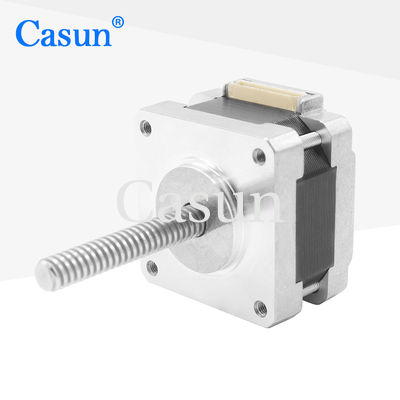 سعر جيد 25mm 12V NEMA 16 Stepper Motor With Lead Screw Captive Stepper Motor 4 Phase متصل