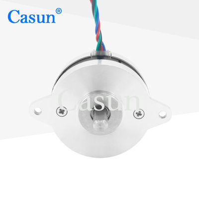 سعر جيد 1.8 Degree 2 Phase NEMA 14 Flat Stepper Motor 70mN.M 0.3A For SMT Machine متصل