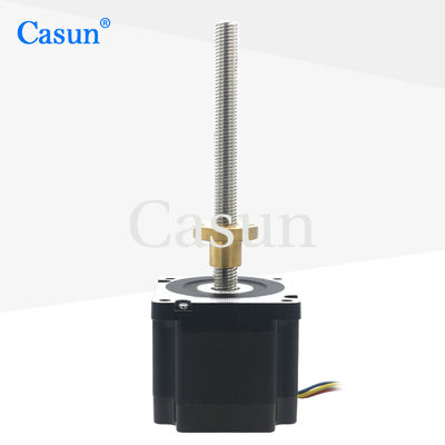 سعر جيد Nema 34 Hybrid Stepper Motor with Brake 24V DC 4.5N.m Big Tough CE RoHS Certificated from Casun Motor متصل
