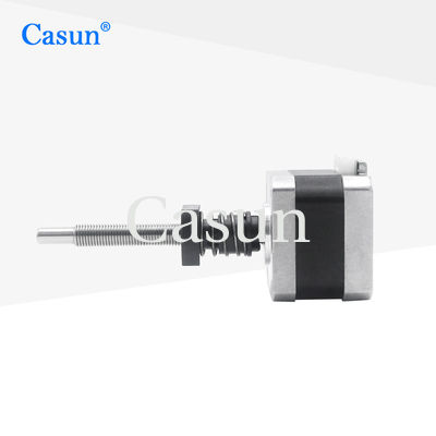 سعر جيد Captive 34mm NEMA 17 Stepper Motor With Lead Screw 42mm Linear Step Motor متصل