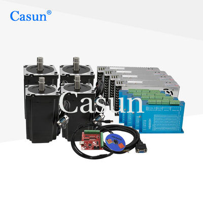 سعر جيد 5A NEMA 34 حلقة مغلقة حلقة خطوة مجموعة المحرك 4 المحرك 4 السائق 4 إمدادات الطاقة 1 ماخ3 متصل