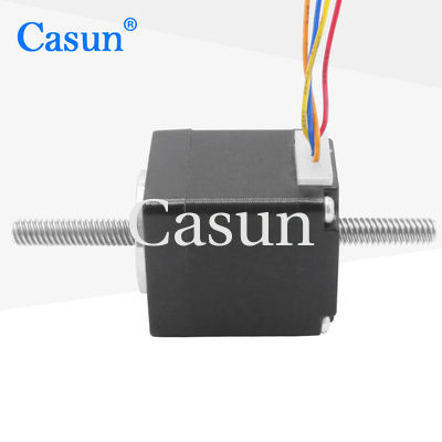سعر جيد 1.8 Degree Lead Screw Motor Mini Hybrid NEMA 11 Non Captive Stepper Motor Tr5×4 متصل