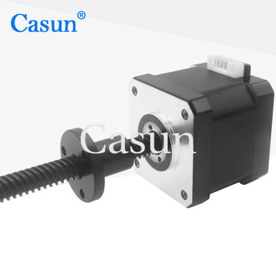 سعر جيد 1.8 Degree NEMA 17 Stepper Motor Tr8*4 40mm Body 2.0A For Mechanical Processing متصل