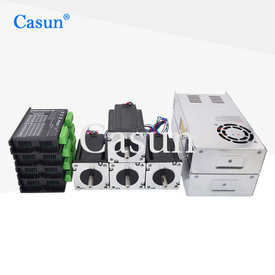 سعر جيد Casun 2 Phase Nema 23 hybrid stepper motor 57x57x56mm 1.2N.m high torque 2.8A with 4 axis / 3axis  for CNC for Engraving machine متصل