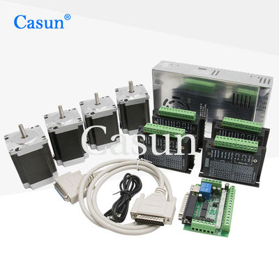 سعر جيد Casun 2 Phase Nema 34 hybrid stepper motor 86x86x69mm 4N.m high torque 4.0A with 4 axis / 3axis  for CNC for Engraving machine متصل