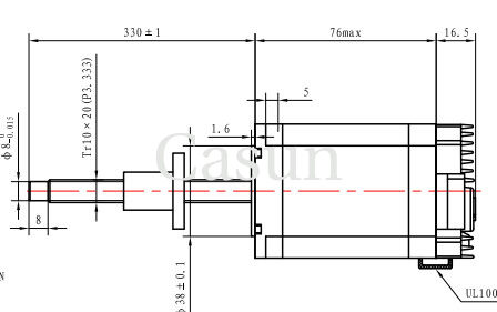 سعر جيد NEMA 23 Integrated External Lead Screw Stepper Motor 2N.M Integrated Captive Step Motor متصل