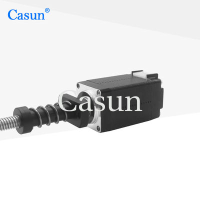 سعر جيد NEMA 8 غير مقيد DC محرك خطوة 38mm جسم Tr5 × 2 لمعدات التجميل متصل